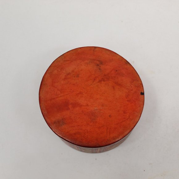 Vintage Native Tribal Round Box lined with Leather - Picture 6 of 6